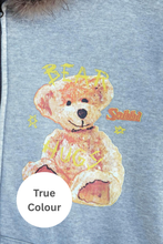 Load image into Gallery viewer, BEAR WITH ME ZIP HOODIE
