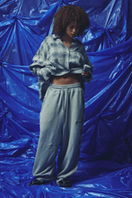 Load image into Gallery viewer, CHECK MATE WIDE LEG TRACKIES - BLUE
