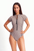 Load image into Gallery viewer, SUNSEEKER GEOMATH SHORT SLEEVE SEAPORT ONE PIECE