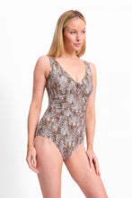 Load image into Gallery viewer, JANTZEN TROPICA BUCKLE RUCHED ONE PIECE