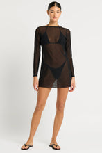 Load image into Gallery viewer, BOND-EYE GISELE MINI DRESS- BLACK MESH