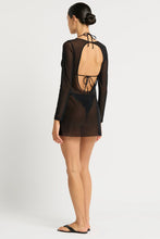 Load image into Gallery viewer, BOND-EYE GISELE MINI DRESS- BLACK MESH