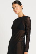 Load image into Gallery viewer, BOND-EYE GISELE MINI DRESS- BLACK MESH