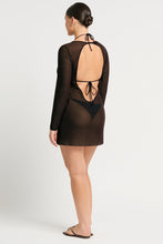 Load image into Gallery viewer, BOND-EYE GISELE MINI DRESS- BLACK MESH