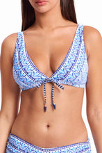 Load image into Gallery viewer, SUNSEEKER COWBOY TIE FRONT BRA TOP