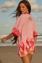 Load image into Gallery viewer, THE FLAMING COWBOY TEE - PINK