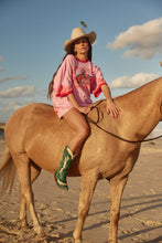 Load image into Gallery viewer, THE FLAMING COWBOY TEE - PINK