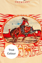 Load image into Gallery viewer, THE FLAMING COWBOY TEE - SAND