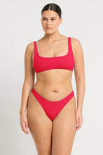 Load image into Gallery viewer, BARE by BOND EYE QUINN CROP TOP - REVERSIBLE CHERRY/HIBISCUS
