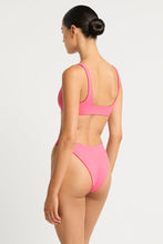 Load image into Gallery viewer, BARE by BOND EYE QUINN CROP TOP - REVERSIBLE CHERRY/HIBISCUS