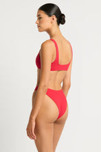 Load image into Gallery viewer, BARE by BOND EYE QUINN CROP TOP - REVERSIBLE CHERRY/HIBISCUS