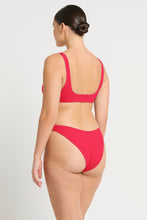 Load image into Gallery viewer, BARE by BOND EYE QUINN CROP TOP - REVERSIBLE CHERRY/HIBISCUS