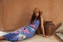 Load image into Gallery viewer, FLAMINGO RACING MAXI DRESS - PURPLE