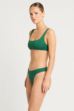 Load image into Gallery viewer, BARE by BOND EYE QUINN CROP TOP - REVERSIBLE PETROL BLUE/FOREST