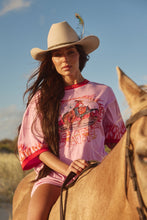 Load image into Gallery viewer, THE FLAMING COWBOY TEE - PINK