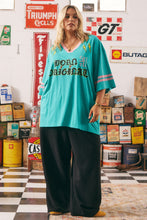 Load image into Gallery viewer, THE BORN ORIGINAL TEE - TEAL/PINK