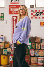 Load image into Gallery viewer, THE BORN ORIGINAL JUMPER - CHARTREUSE/LILAC