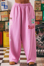 Load image into Gallery viewer, THE WIDE LEG SWEAT PANTS MERMAID RACING - PINK