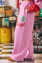 Load image into Gallery viewer, THE WIDE LEG SWEAT PANTS MERMAID RACING - PINK