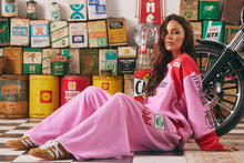 Load image into Gallery viewer, THE WIDE LEG SWEAT PANTS MERMAID RACING - PINK