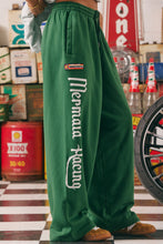 Load image into Gallery viewer, THE WIDE LEG SWEAT PANT MERMAID RACING - GREEN