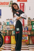 Load image into Gallery viewer, THE WIDE LEG SWEAT PANT MERMAID RACING - BLACK