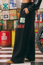 Load image into Gallery viewer, THE WIDE LEG SWEAT PANT MERMAID RACING - BLACK