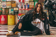 Load image into Gallery viewer, THE WIDE LEG SWEAT PANT MERMAID RACING - BLACK