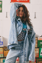 Load image into Gallery viewer, THE MERMAID RACING DENIM JACKET