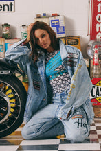 Load image into Gallery viewer, THE MERMAID RACING DENIM JACKET