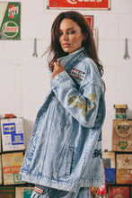 Load image into Gallery viewer, THE MERMAID RACING DENIM JACKET