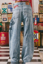 Load image into Gallery viewer, THE MERMAID RACING DENIM JEANS