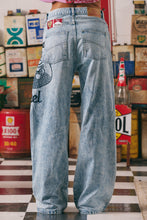 Load image into Gallery viewer, THE MERMAID RACING DENIM JEANS