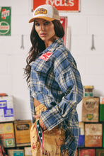 Load image into Gallery viewer, THE HORSE POWER FLANNEL -BLUE