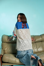 Load image into Gallery viewer, THE TEAM PIZZA JERSEY - BLUE/CREAM