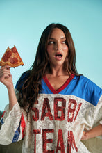 Load image into Gallery viewer, THE TEAM PIZZA JERSEY - BLUE/CREAM
