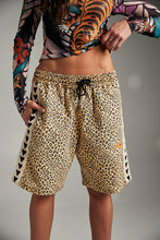 Load image into Gallery viewer, RAVING HEARTS SHORTS (JORTS) - DRILL LEOPARD