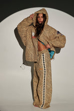 Load image into Gallery viewer, RAVING HEARTS PANTS - DRILL LEOPARD