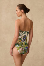 Load image into Gallery viewer, CATALINA RUCHED U WIRE BANDEAU ONE PIECE