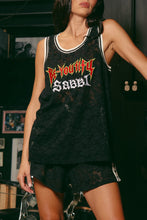 Load image into Gallery viewer, THE LACE BASKETBALL SINGLET - BLACK