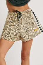 Load image into Gallery viewer, THE MINI HEARTS DRILL SHORTS - LEOPARD