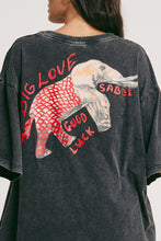 Load image into Gallery viewer, THE BIG LOVE ELEPHANT SAFARI TEE - BLACK