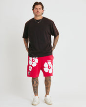 Load image into Gallery viewer, THE HAPPY HIBISCUS SHORTS - RED