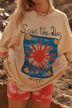 Load image into Gallery viewer, THE SEAS THE DAY HOTEL TEE - SAND