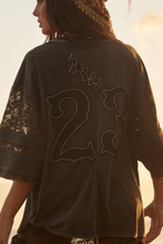 Load image into Gallery viewer, THE CHASE YOUR DREAMS LACE TEE - BLACK