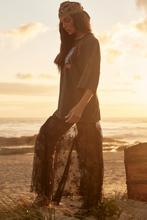 Load image into Gallery viewer, LACE MAXI SKIRT - BLACK