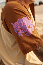 Load image into Gallery viewer, THE BE YOU RAGLAN TEE - CREAM/BROWN