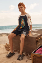 Load image into Gallery viewer, SABBI KIDS STAY WILD RAGLAN TEE - BLACK