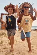 Load image into Gallery viewer, SABBI KIDS BE YOU RAGLAN TEE - CREAM/BROWN
