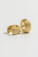 Load image into Gallery viewer, MARSHA GOLD HUGGIE EARRINGS
